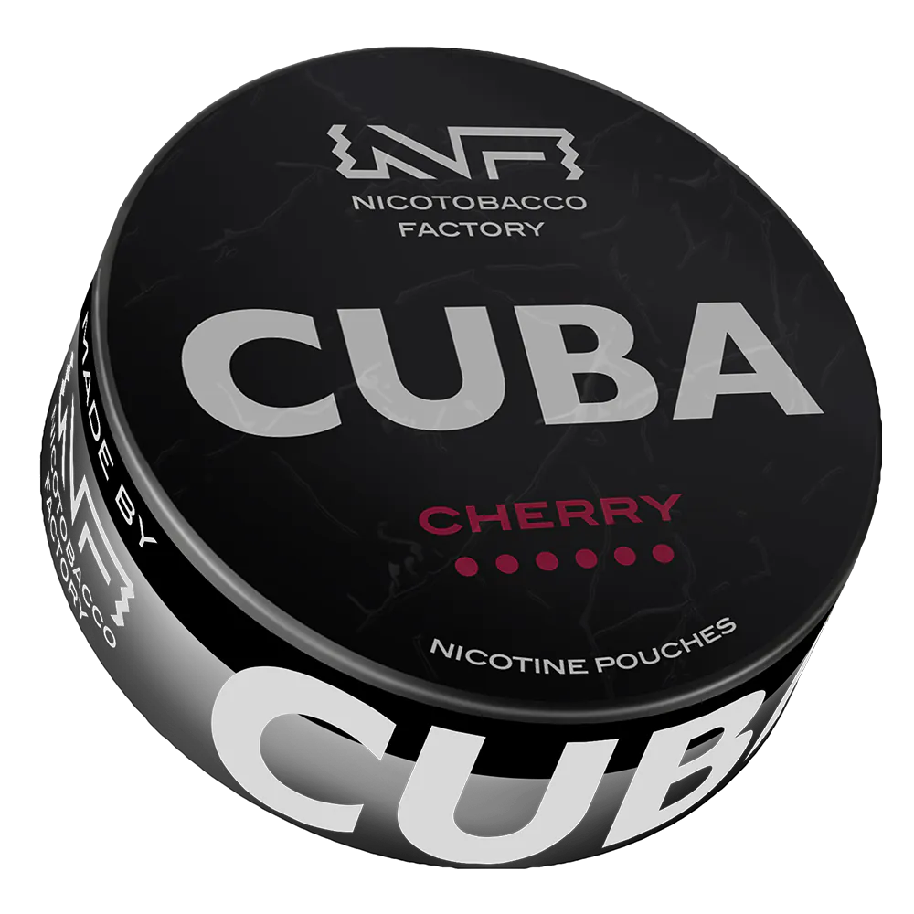 cuba black cherry nicotine pouches 66mg ultra strong bolsitas nicotina sabor cereza alternativa snus españa