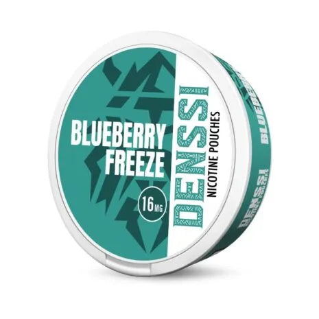 DENSSI Blueberry Freeze snus blanco sabor arándano con efecto hielo