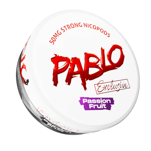 Lata abierta PABLO Exclusive Passion Fruit 50mg – Snus blanco nicopods