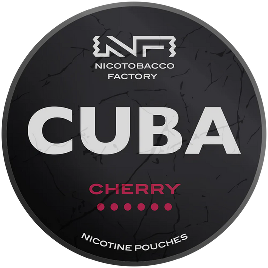 comprar cuba black cherry 66mg bolsas de nicotina extra fuertes sabor cereza madura snus sin tabaco
