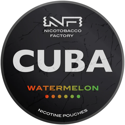 CUBA Black Watermelon 66mg pouches sin tabaco ultra fuertes sabor sandía envío desde España