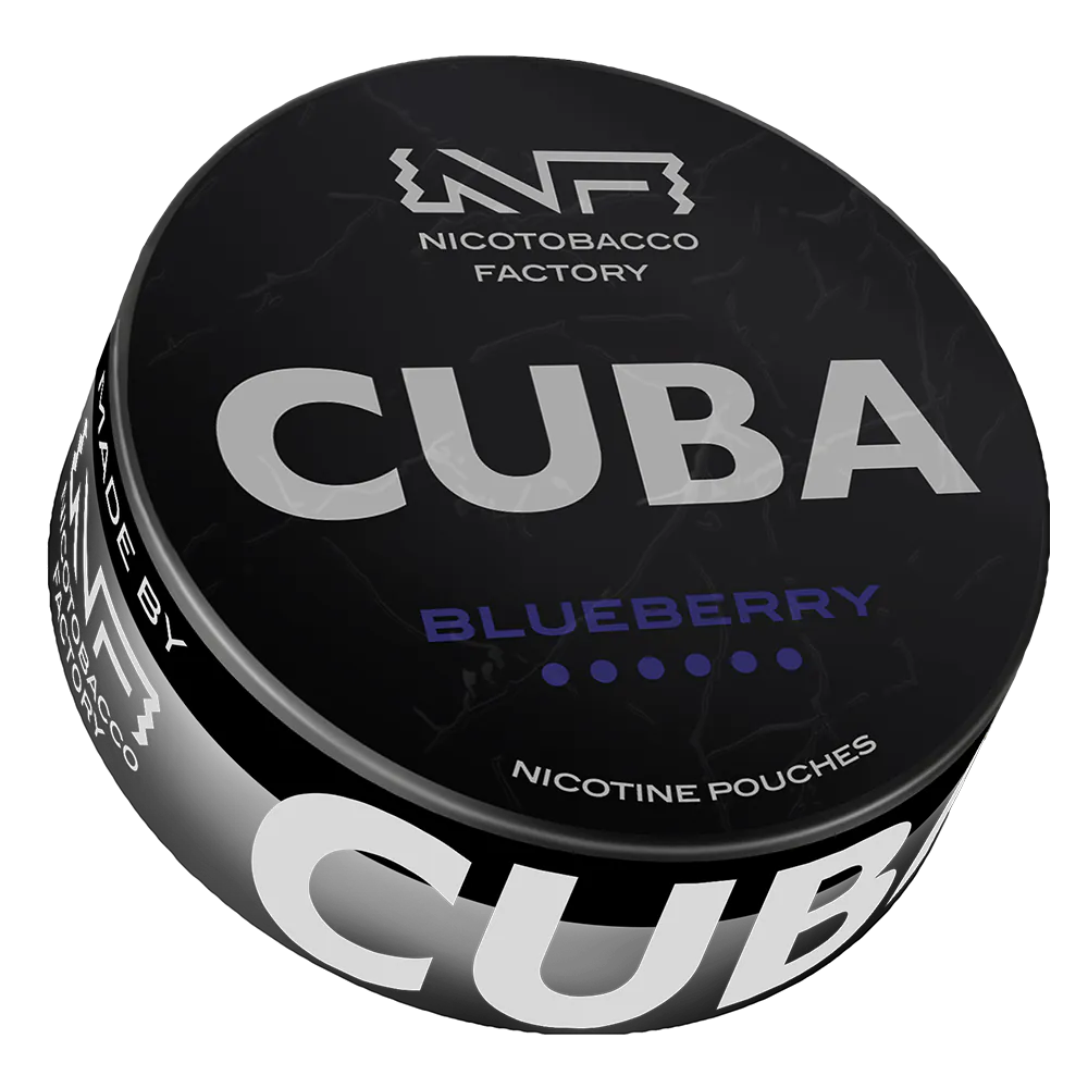 cuba black blueberry nicotine pouches 66mg ultra strong bolsitas nicotina arandano alternativa snus españa