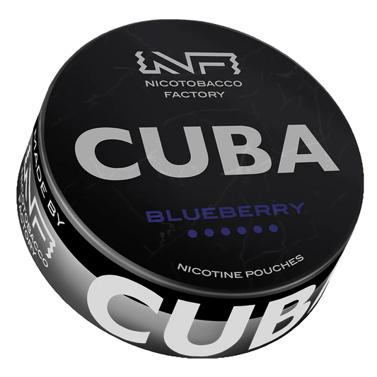 cuba black blueberry nicotine pouches 66mg ultra strong bolsitas nicotina arandano alternativa snus españa