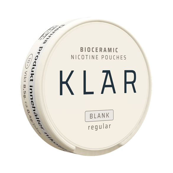 KLAR Blank Regular Mini nicotine pouches sin tabaco formato mini