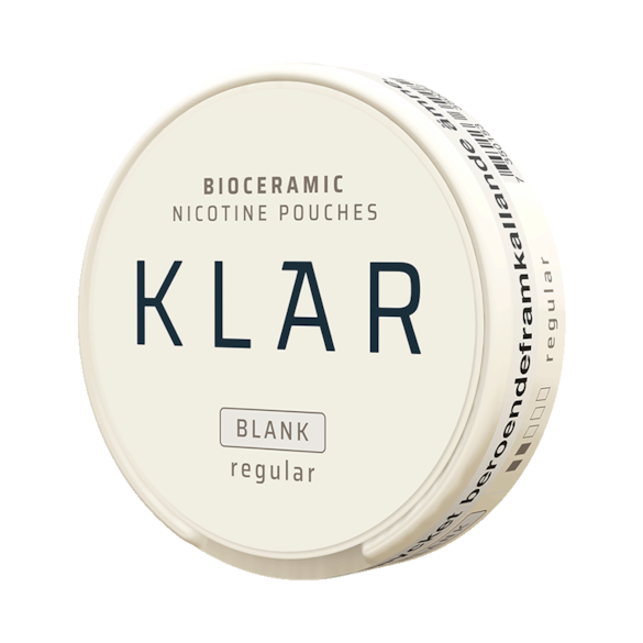 KLAR Blank Regular Mini pouches de nicotina perfil neutro formato mini