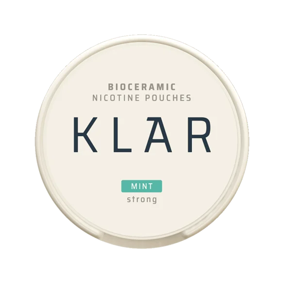 KLAR Mint Strong Mini snus blanco sabor menta formato mini