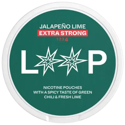 LOOP Jalapeño Lime Extra Strong nicotine pouches sabor picante y cítrico