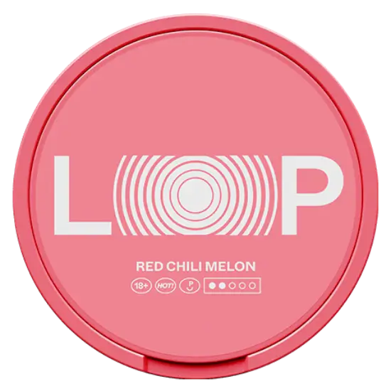 Loop Red Chili Melon Medium pouches sin tabaco sabor melón y chili envío rápido desde España