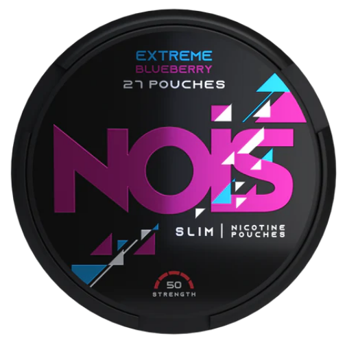 NOIS Extreme Blueberry 50mg pouches sin tabaco ultra fuertes sabor arándano envío desde España