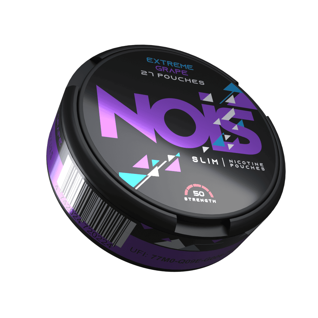 NOIS Extreme Grape 50mg pouches sin tabaco ultra fuertes sabor uva intenso textura suave envío desde España