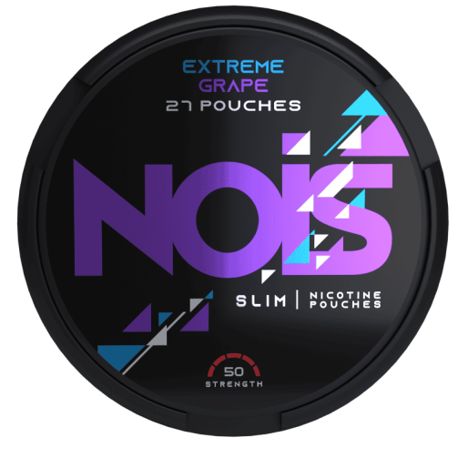 NOIS Extreme Grape 50mg nicotine pouches extra fuertes sabor uva intenso golpe de nicotina duradero envío España