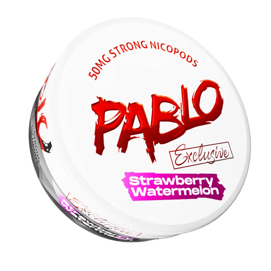 PABLO Exclusive Strawberry Watermelon 50mg – Snus blanco y nicotine pouches con sabor a fresa y sandía