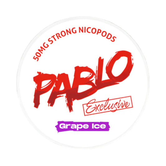 PABLO Exclusive Grape Ice 50mg – Snus blanco y nicotine pouches con sabor a uva y hielo