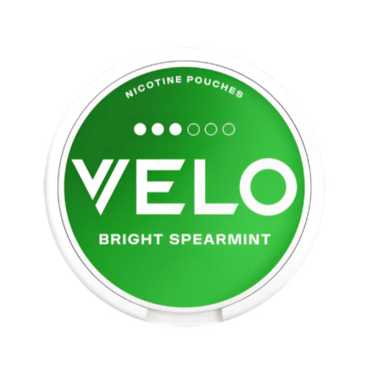 Compra VELO Bright Spearmint Slim 8mg, snus blanco. Nicotine pouches en formato slim con envío rápido desde España y stock fresco.