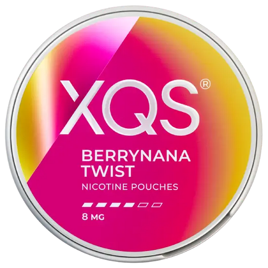 XQS Berrynana Twist Strong slim nicotine pouches sabor banana berries