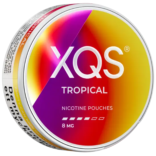 XQS Tropical Strong nicotine pouches sin tabaco