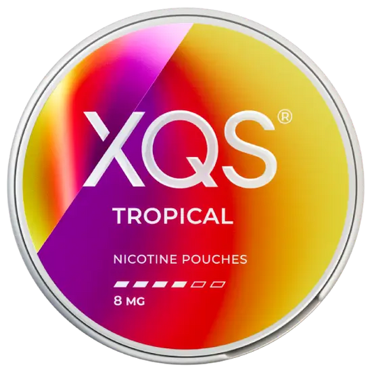 XQS Tropical Strong nicotine pouches sin tabaco