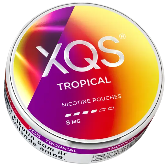 Bolsas de nicotina XQS Tropical Strong pouches sabor frutas tropicales