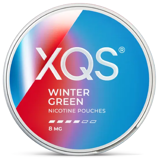 XQS Wintergreen Strong nicotine pouches sin tabaco sabor wintergreen refrescante disponibles en España