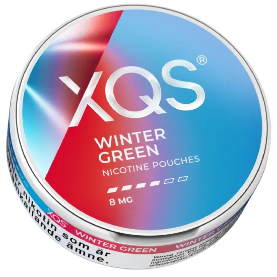 XQS Wintergreen Strong nicotine pouches sin tabaco sabor wintergreen refrescante disponibles en España