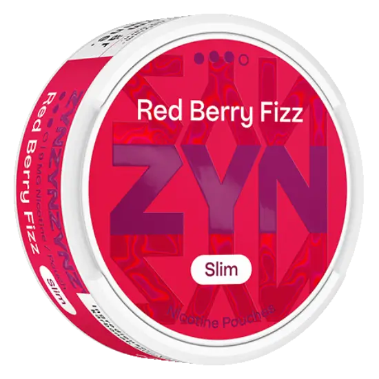 ZYN Red Berry Fizz Slim 9mg bolsas de nicotina sabor berries