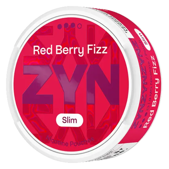 ZYN Red Berry Fizz Slim 9mg nicotine pouches sin tabaco
