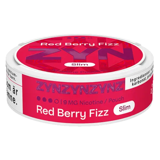 ZYN Red Berry Fizz Slim 9mg pouches de nicotina frutos rojos