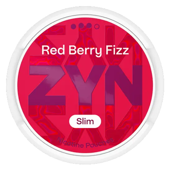 ZYN Red Berry Fizz Slim 9mg snus blanco sabor frutos rojos
